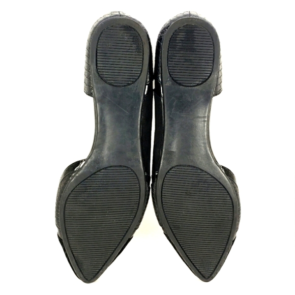 Apt. 9 Swiss Black Faux-suede/Leather, Slip On Pointy Toe Flats. Women's 7.5M - Picture 12 of 12